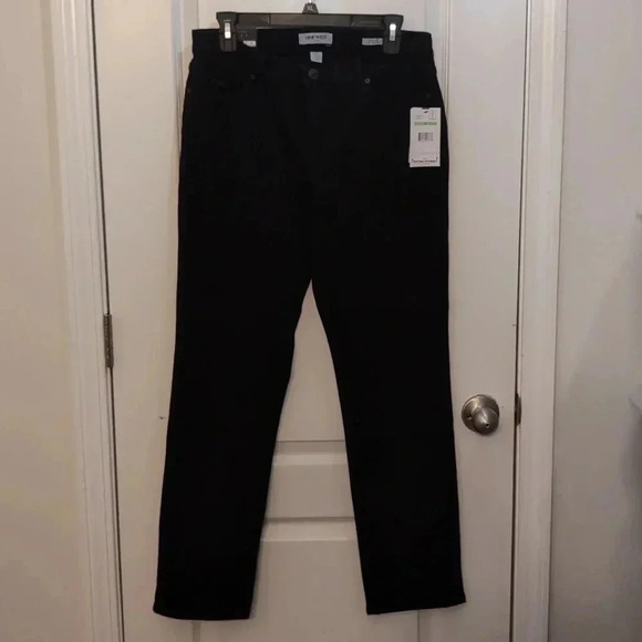 Nine West Denim - Nine West Gramercy slim straight black jeans size 8